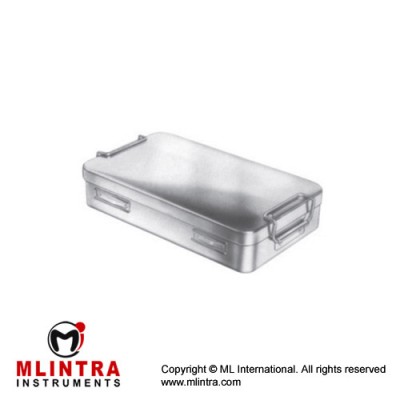 Deponette Storing Case Perforated Bottom With Paper Filter Ref:- ST-092-23 Stainless Steel, Size 245 x 135 x 35 mm